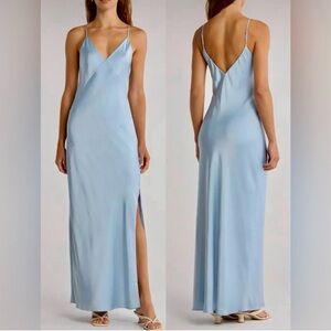 Rag & Bone Light Blue Satin Gown